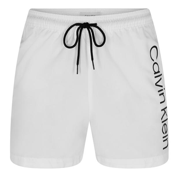 Pantaloni scurti inot Calvin Klein cu imprimeu mare cl alb