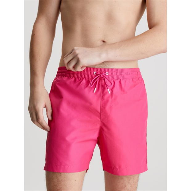 Pantaloni scurti inot Calvin Klein Medium Tape pentru Barbati fucsia t9z