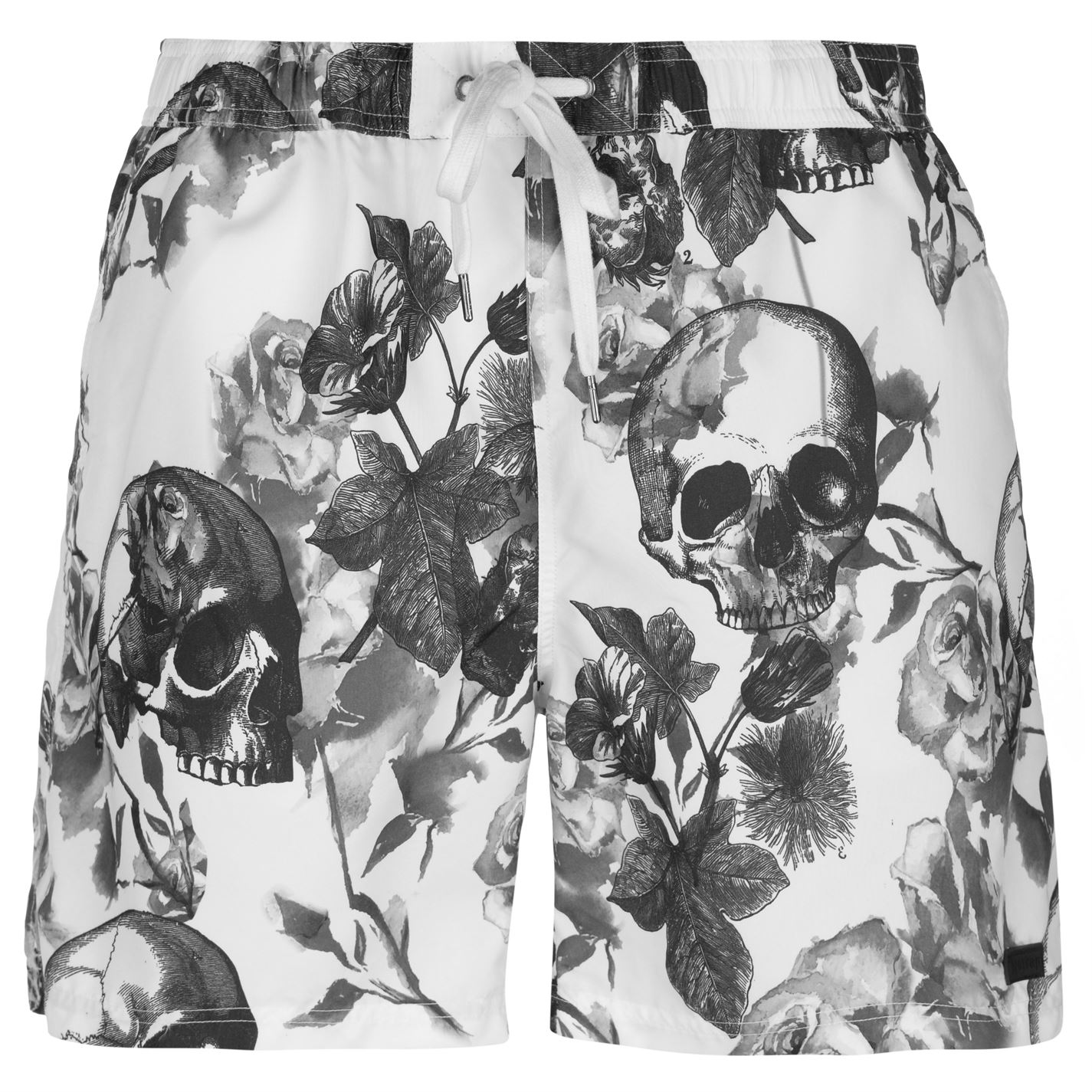 Pantaloni scurti inot Firetrap Sub pentru Barbati alb skull aop