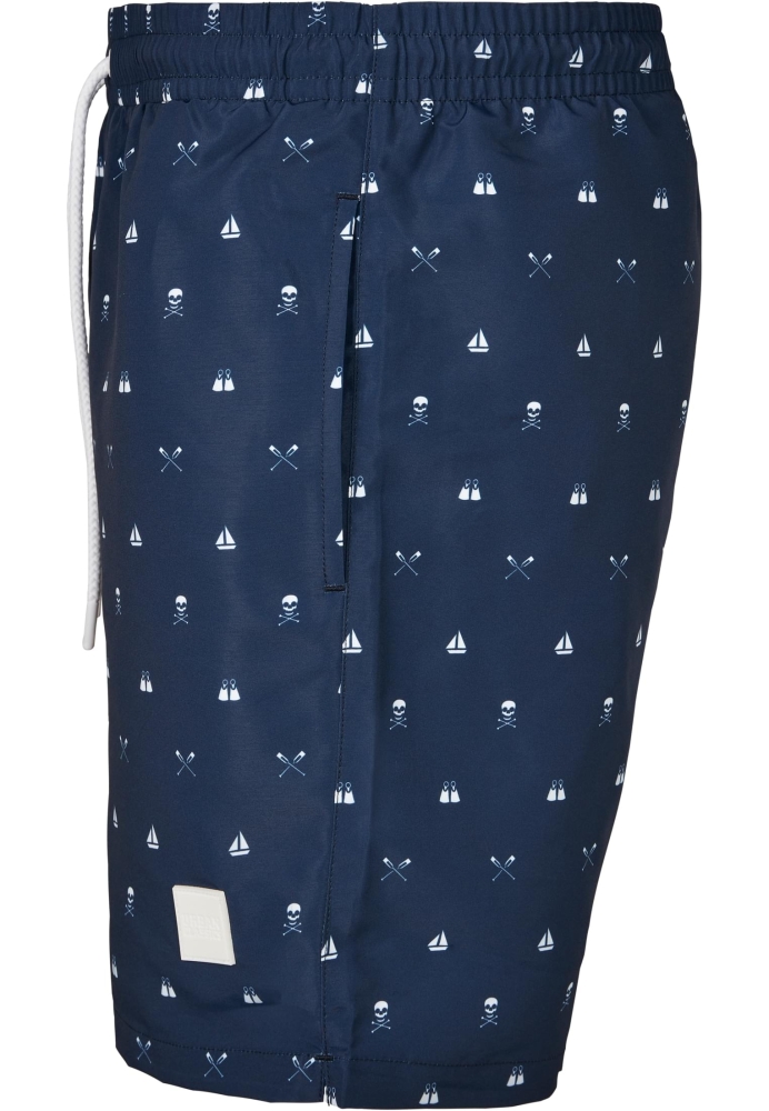 Pantaloni scurti inot Pattern? multicolor Urban Classics skullandyacht