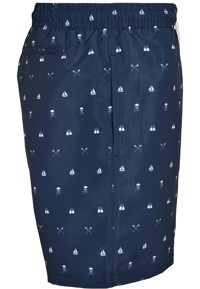 Pantaloni scurti inot Pattern? multicolor Urban Classics skullandyacht