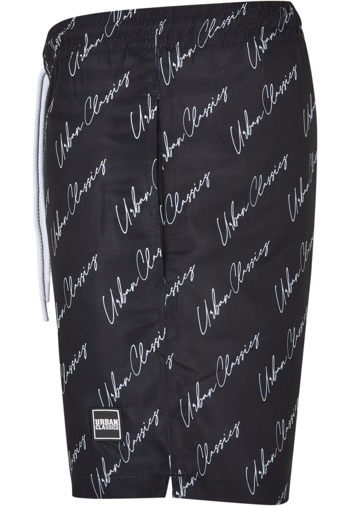 Pantaloni scurti inot Pattern? negru Urban Classics