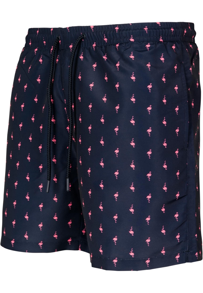 Pantaloni scurti inot Pattern? roz Urban Classics