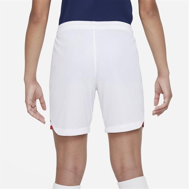 Pantaloni scurti Nike Fff 2022/23 Stadium Acasa Big Dri-Fit Soccer fotbal Short Unisex pentru Copii alb