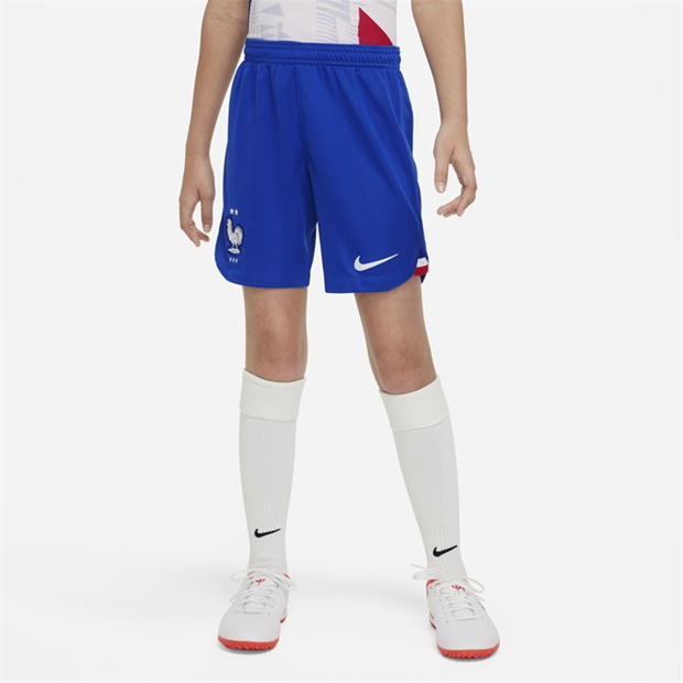 Pantaloni scurti Nike Fff 2022/23 Stadium Away Big Dri-Fit Soccer fotbal Short Unisex pentru Copii albastru