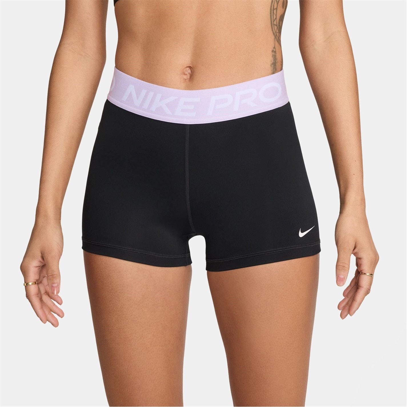 Pantaloni scurti Nike Pro trei Inch pentru femei negru lila