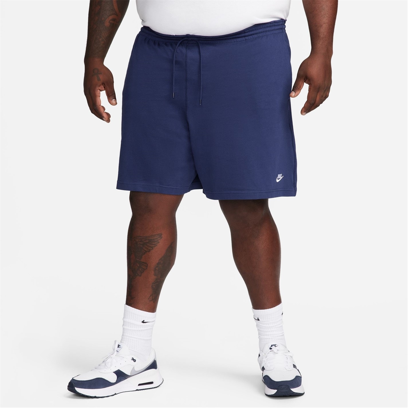 Pantaloni scurti Nike Sportswear Club pentru Barbati bleumarin alb