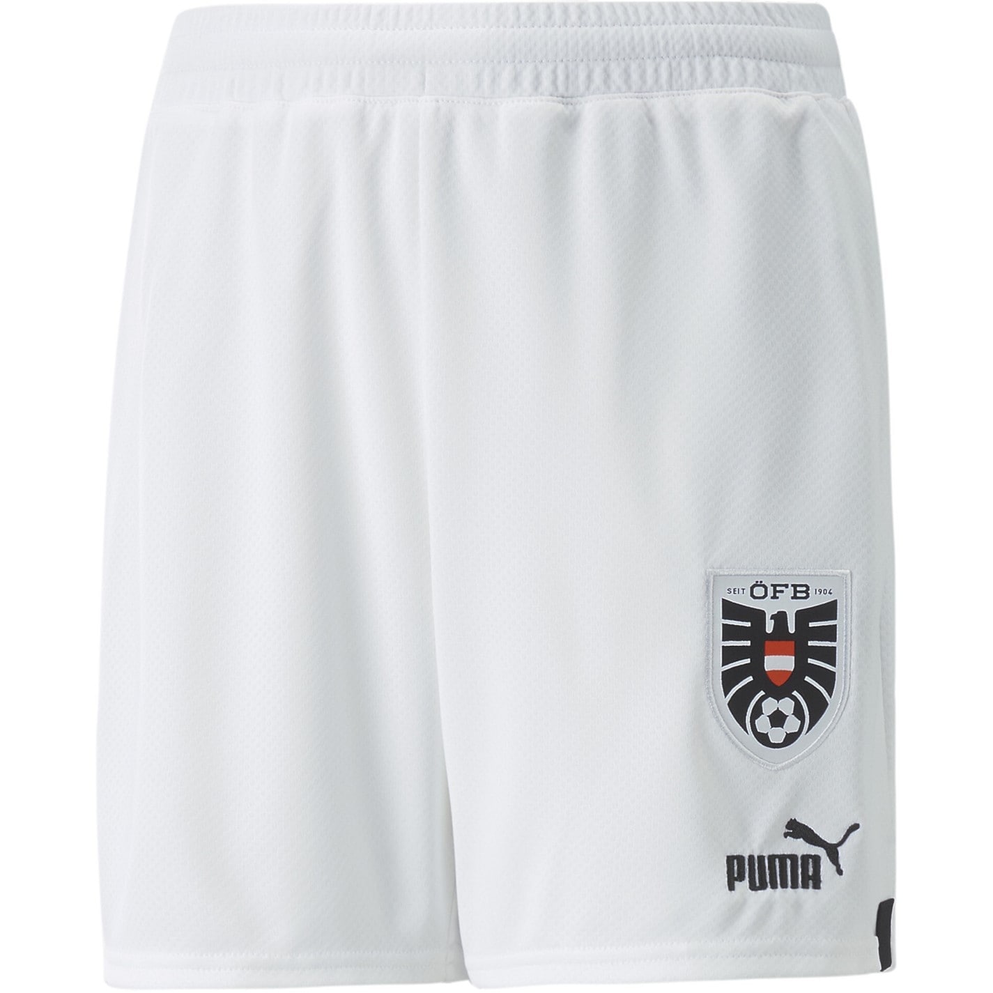 Pantaloni scurti Puma Austria Acasa Replica Juniors 2022 alb negru