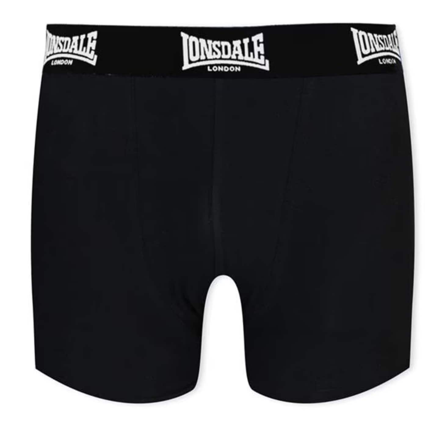 Pantaloni scurti Set de 3 Lonsdale Trunk pentru baietei negru