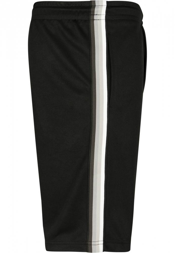 Pantaloni scurti Side Taped Track negru gri Urban Classics