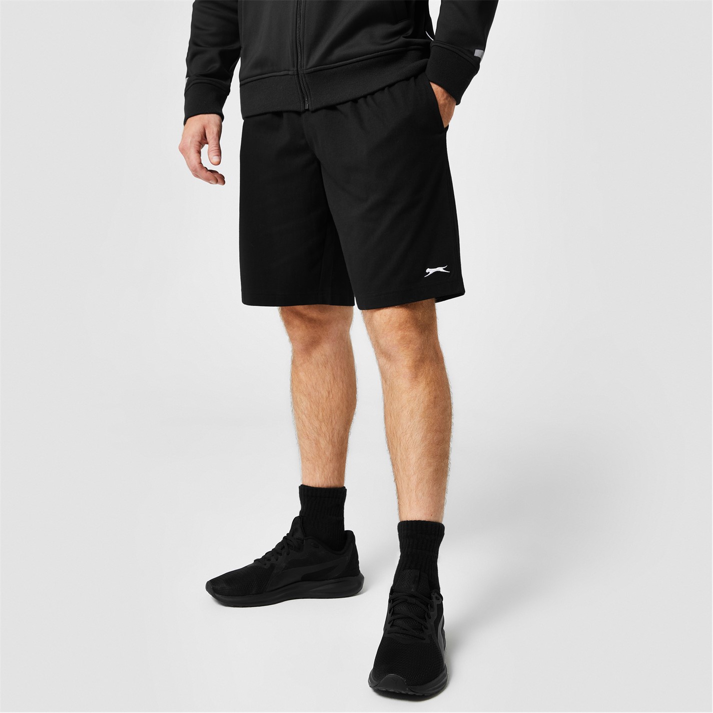 Pantaloni scurti Slazenger Jersey pentru Barbati negru