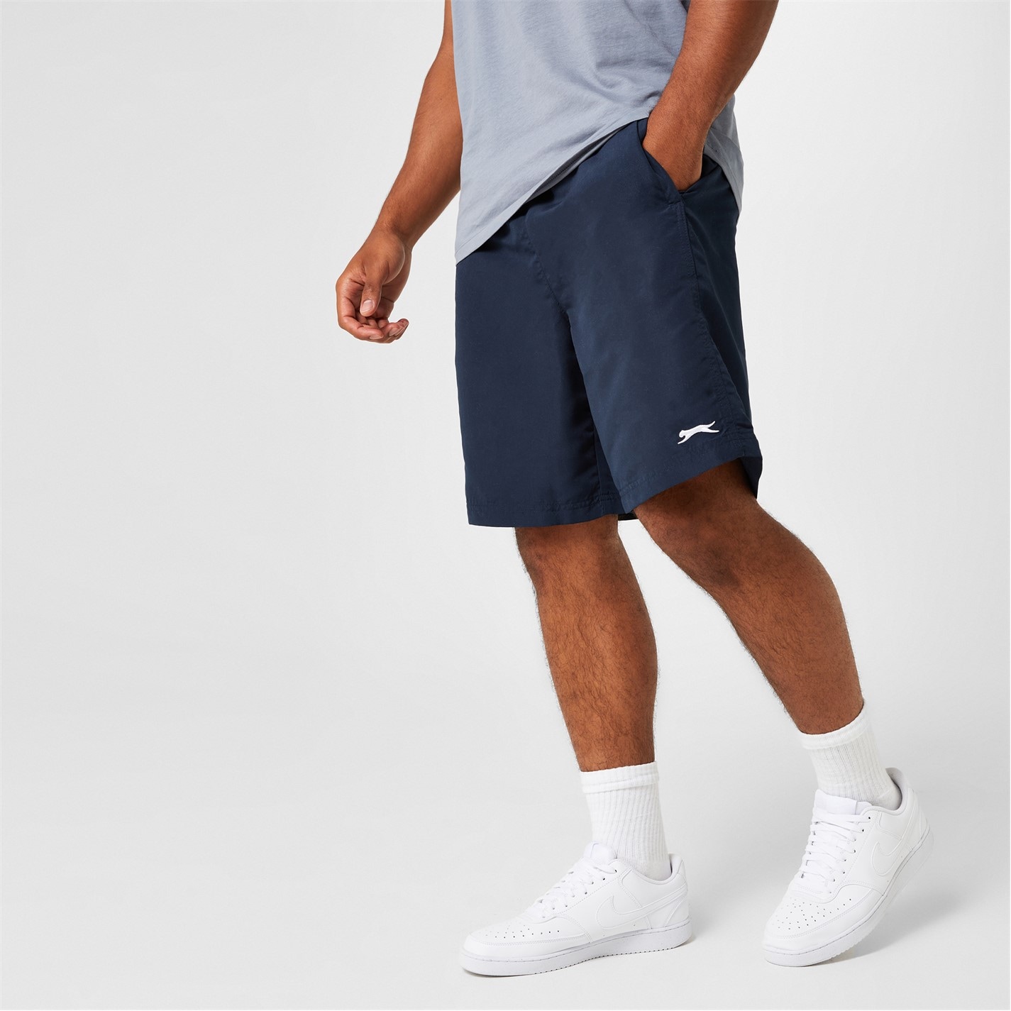 Pantaloni scurti Slazenger Woven pentru Barbati bleumarin