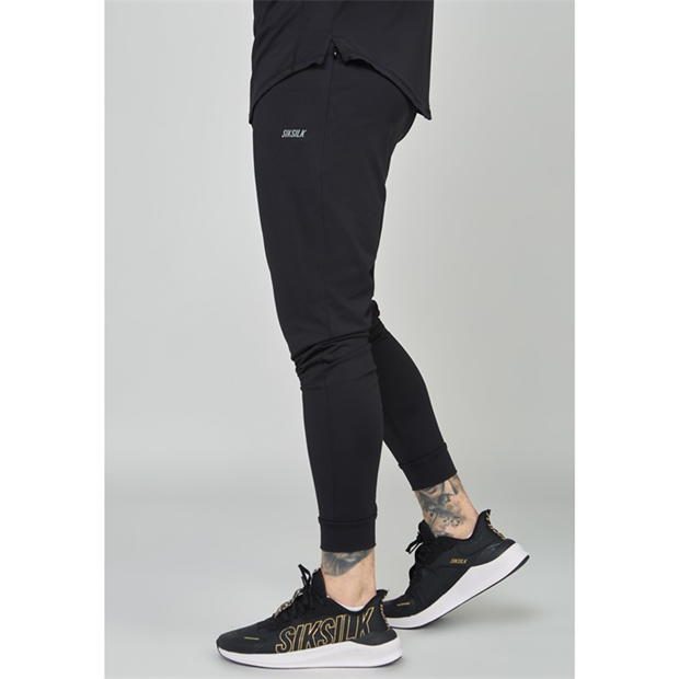 Pantaloni SikSilk Mf Trck pentru barbati negru