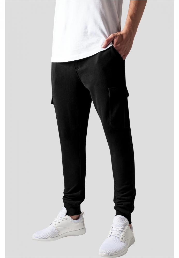 Pantaloni sport Fitted Cargo negru Urban Classics