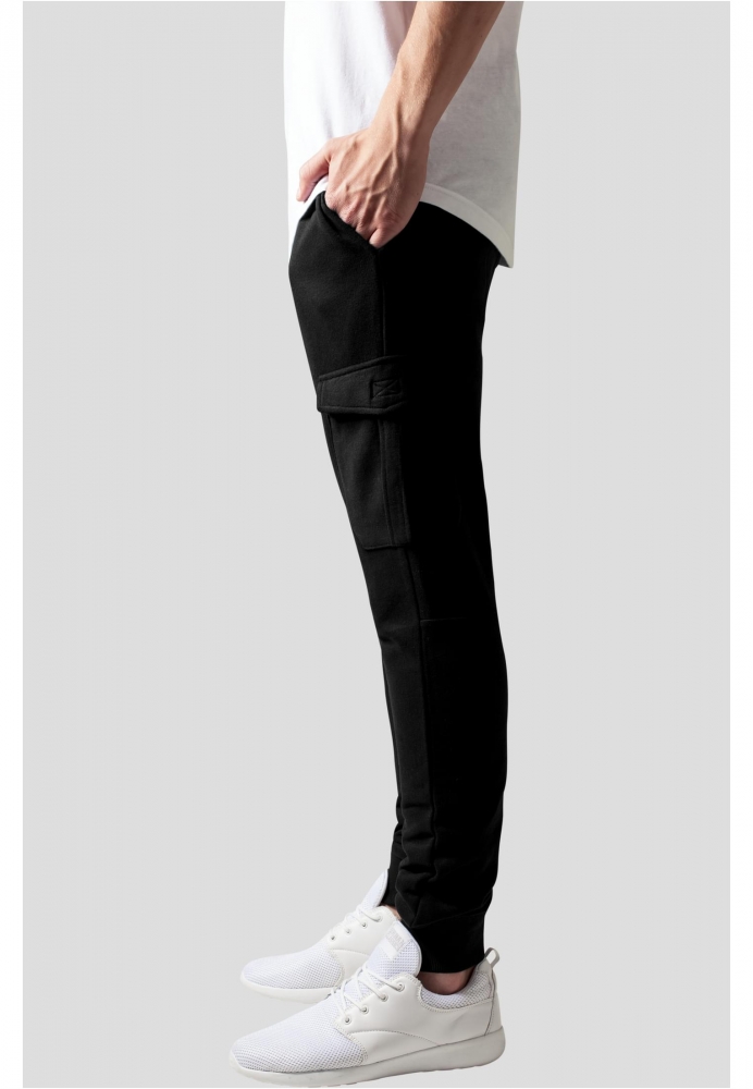 Pantaloni sport Fitted Cargo negru Urban Classics