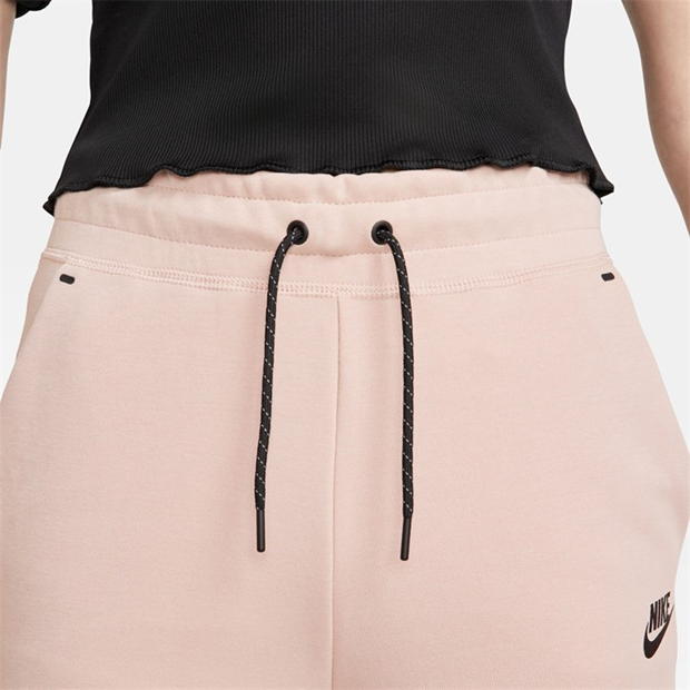 Pantaloni sport fleece Nike Tech pentru femei roz negru