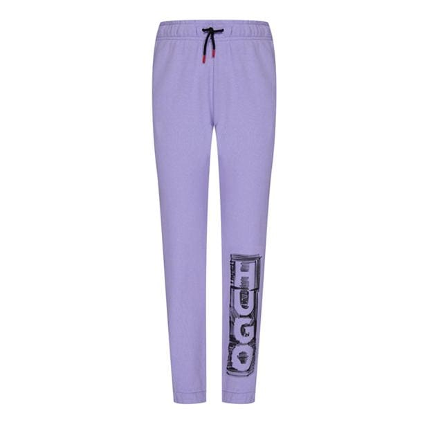 Pantaloni sport HUGO Logo Juniors lila