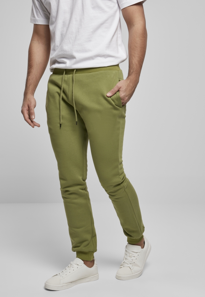 Pantaloni sport Organic Basic verde Urban Classics