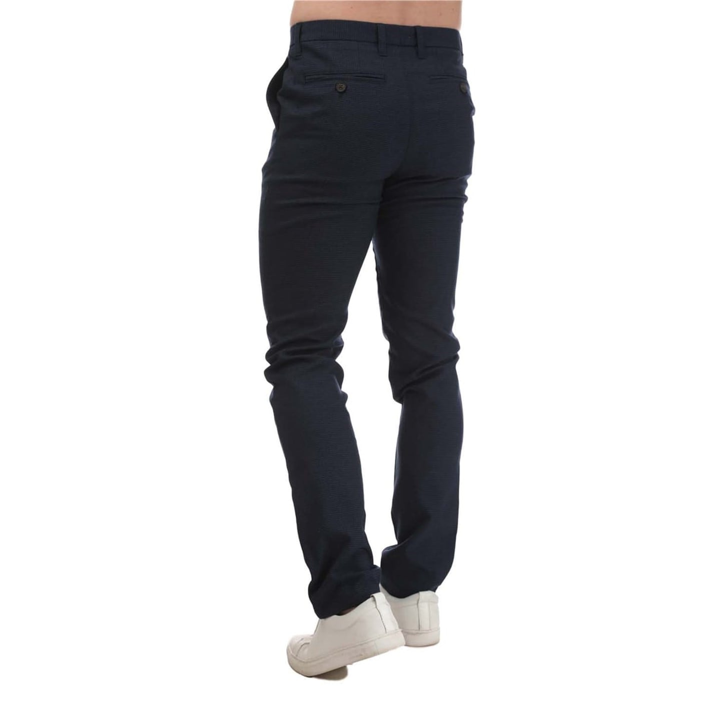 Pantaloni Ted Baker Ted Zieyech pentru barbati inchis albastru