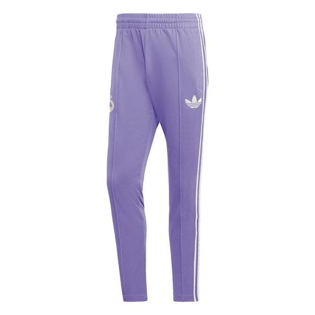 Pantaloni trening adidas Originals Real Madrid Beckenbauer pentru adulti lila alb