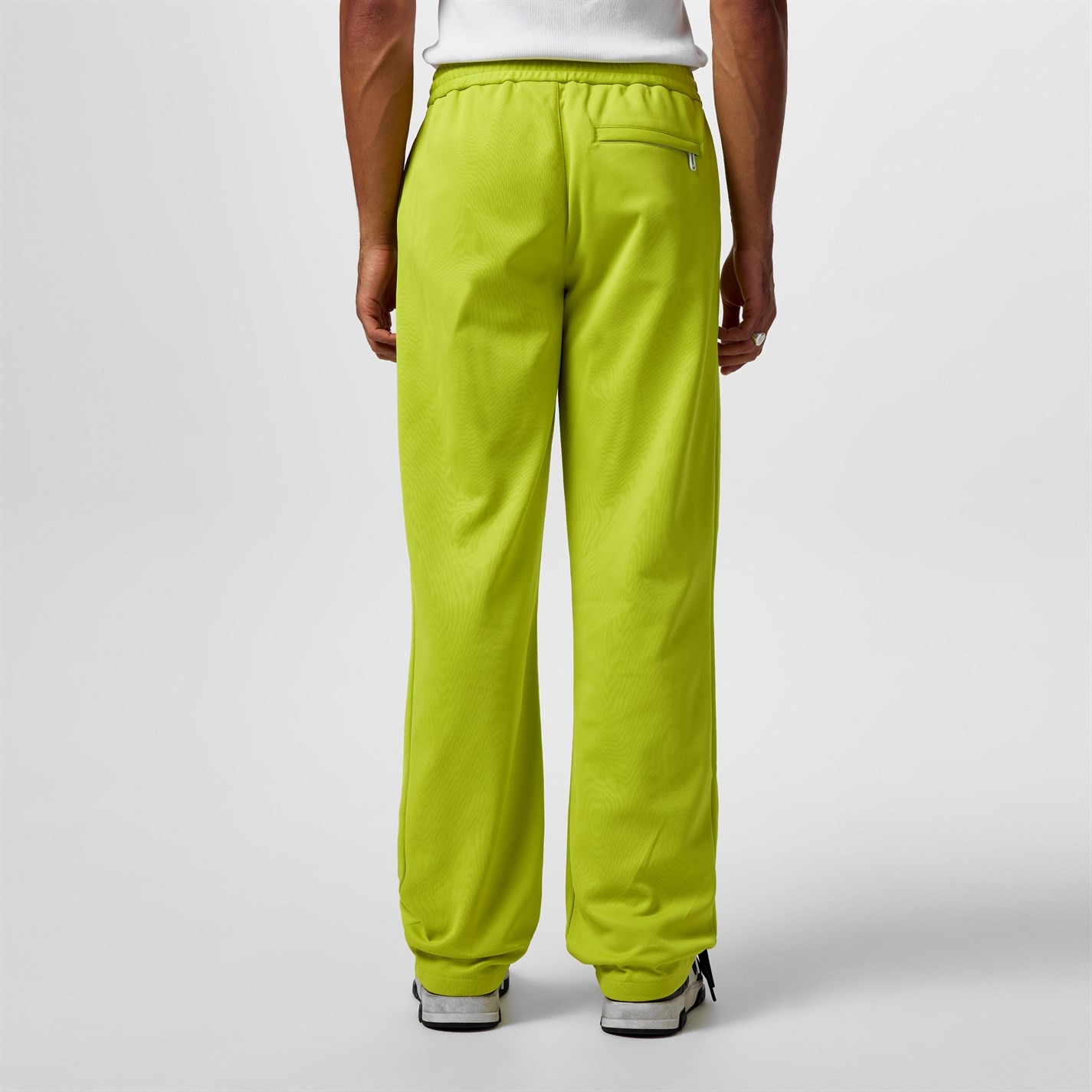 Pantaloni trening OFF alb Arrow Slim verde lime