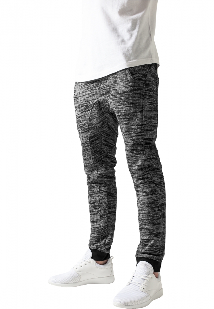 Pantaloni trening slim negru gri Urban Classics