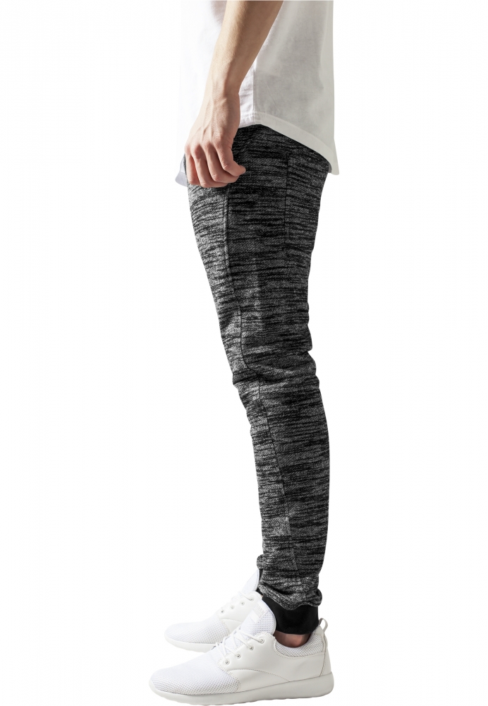 Pantaloni trening slim negru gri Urban Classics