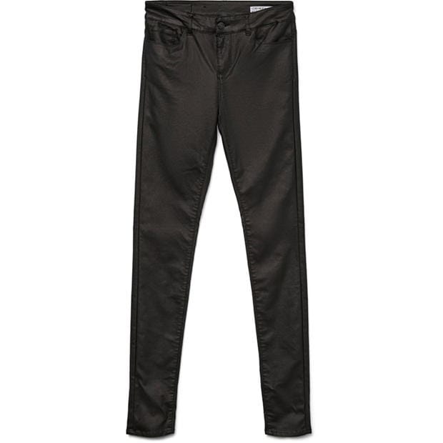 Pantaloni Vero Moda Svn Coated dama negru