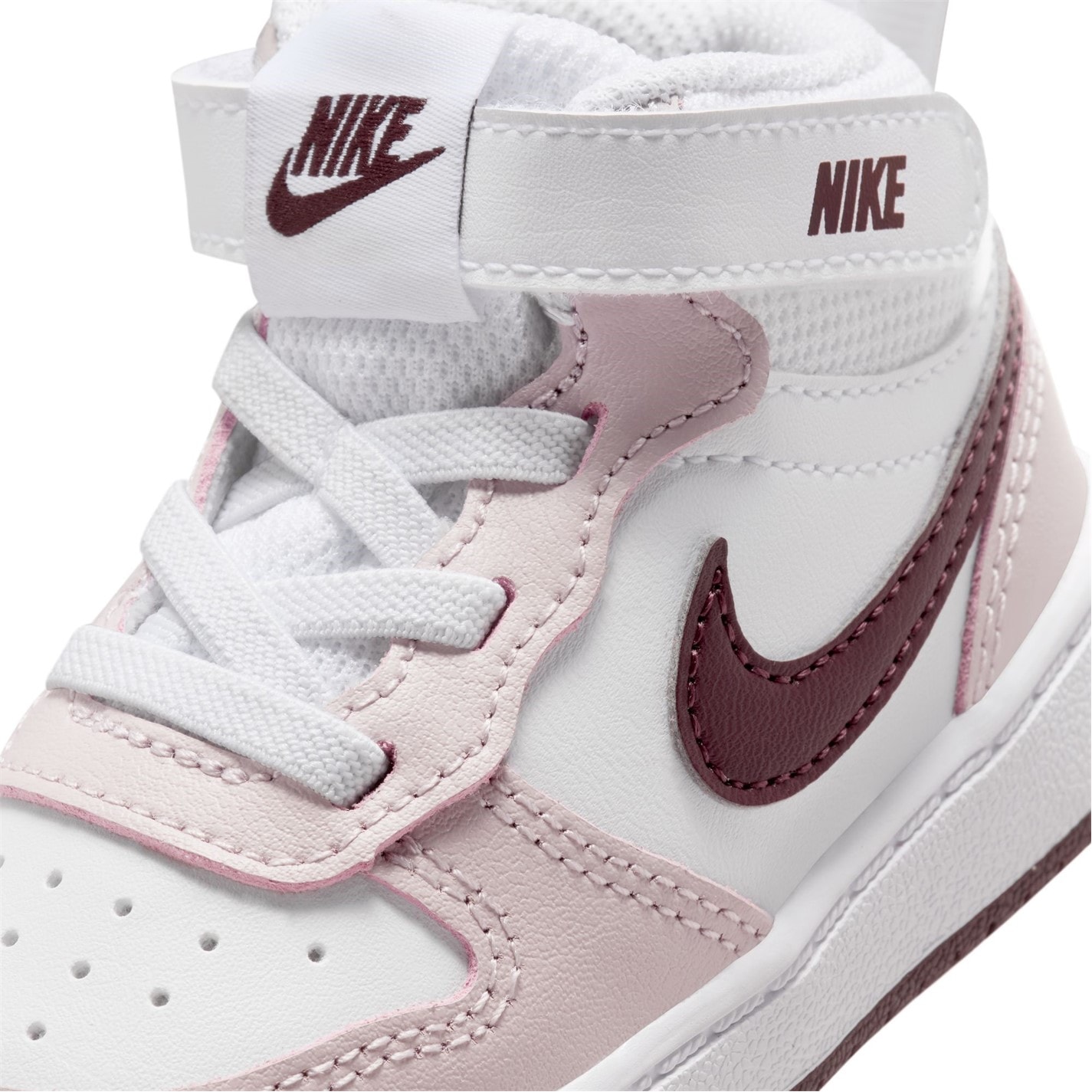 Pantofi bebelusi Nike Court Borough Mid 2 / pentru Bebelusi alb mov