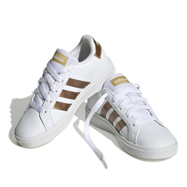 Pantofi cu siret adidas Grand Court Sustainable Lifestyle tenis gri alb ma