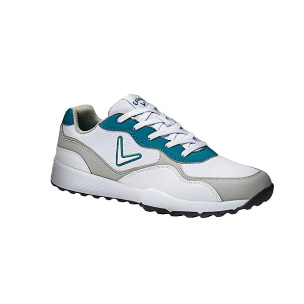 Pantofi de Golf Callaway The 82 pentru Barbati alb gri albastru aqua