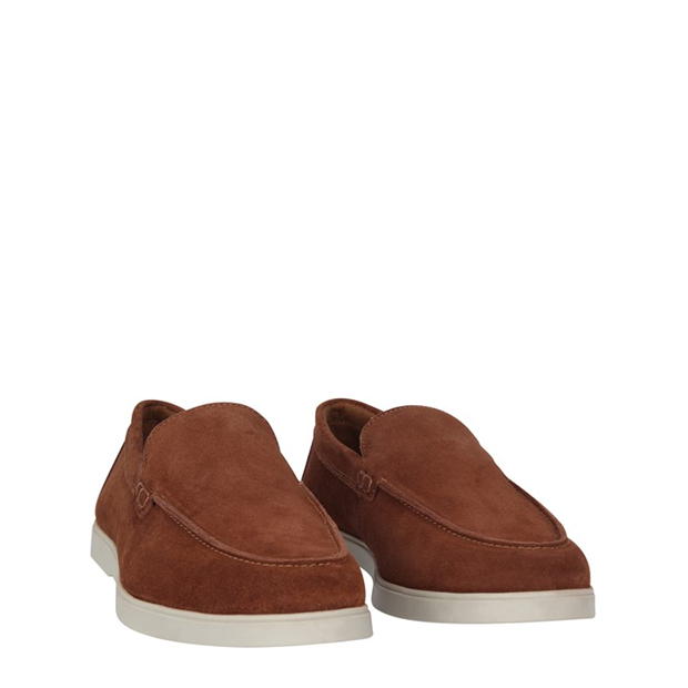 Pantofi mocasini Fabric Suede maro