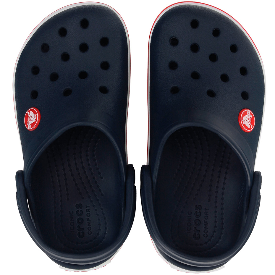 Papuci cauciuc Saboti For Crocs Crocband rosu-bleumarin 207005 485 pentru Copii Bebelusi