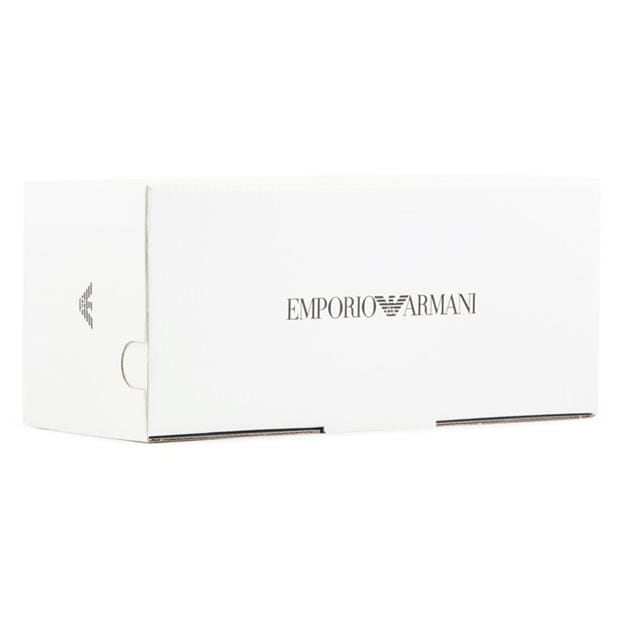 Papuci de Casa Emporio Armani Emporio Armani Pu-Eagle Log alb blackd611