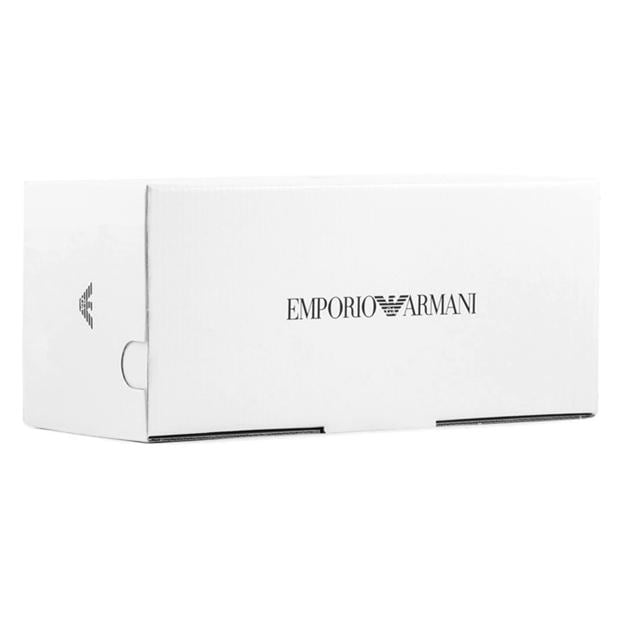 Papuci de Casa Emporio Armani Emporio Armani Pu-Eagle Log negru whitea120