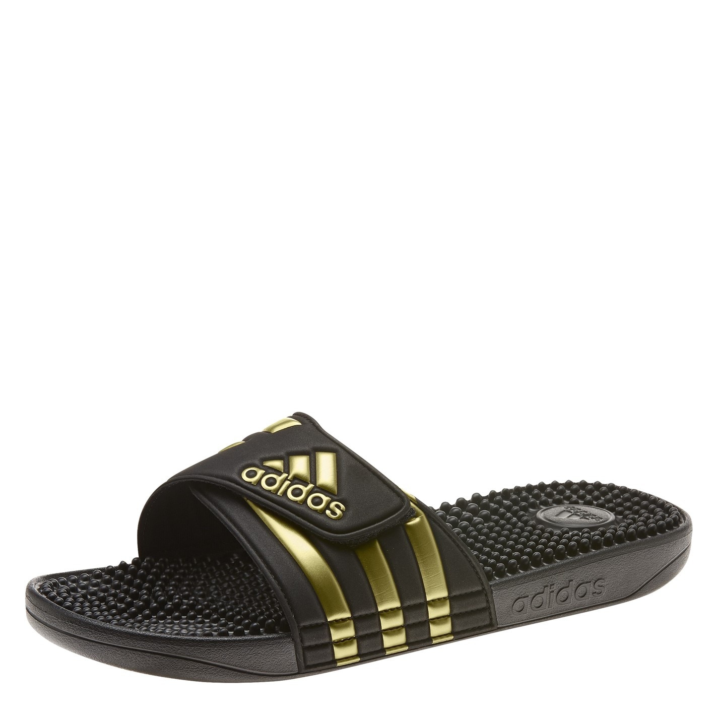 Papuci plaja adidas adidas Adissage pentru femei negru auriu