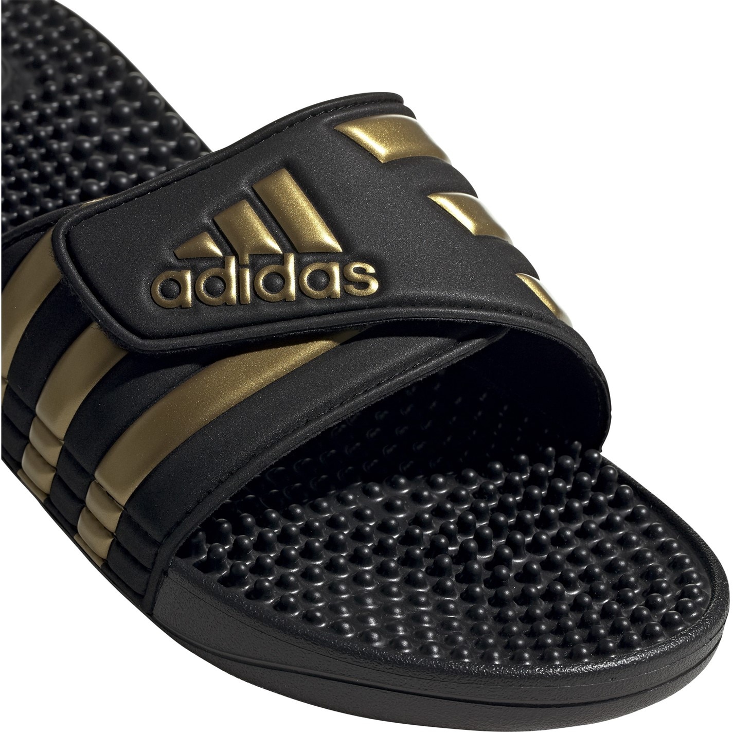 Papuci plaja adidas adidas Adissage pentru femei negru auriu