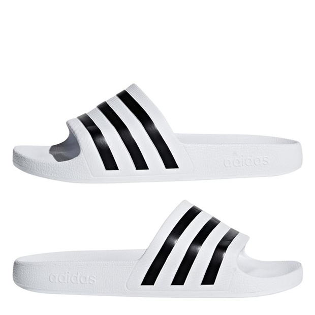 Papuci plaja adidas Adilette pentru Femei alb negru