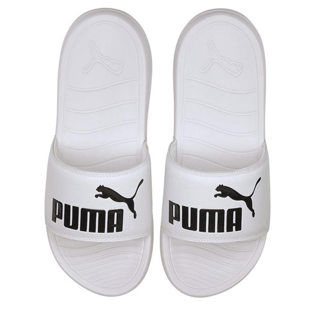 Papuci plaja Puma Popcat Logo pentru adulti alb