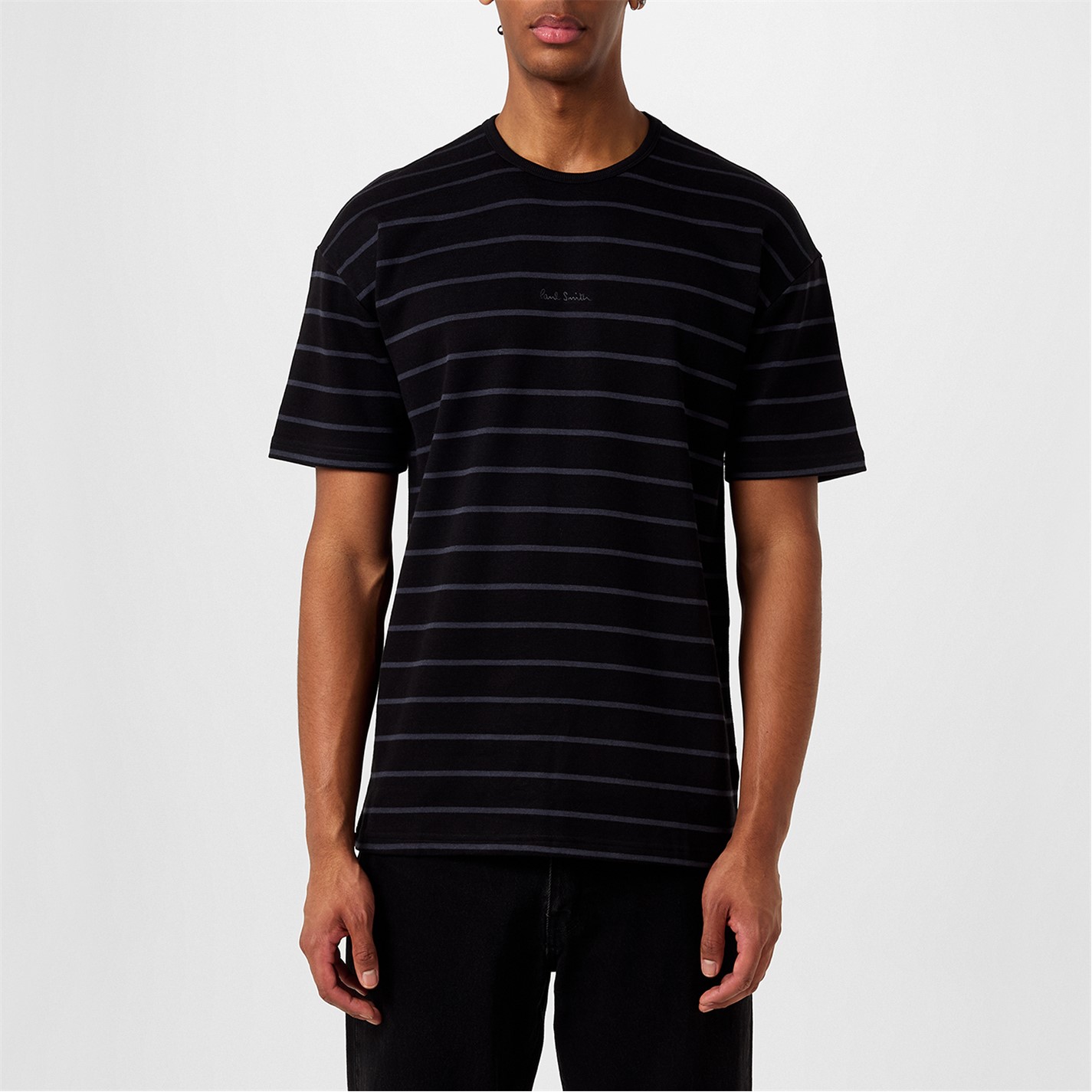 Tricou Paul Smith cu dungi Longe negru