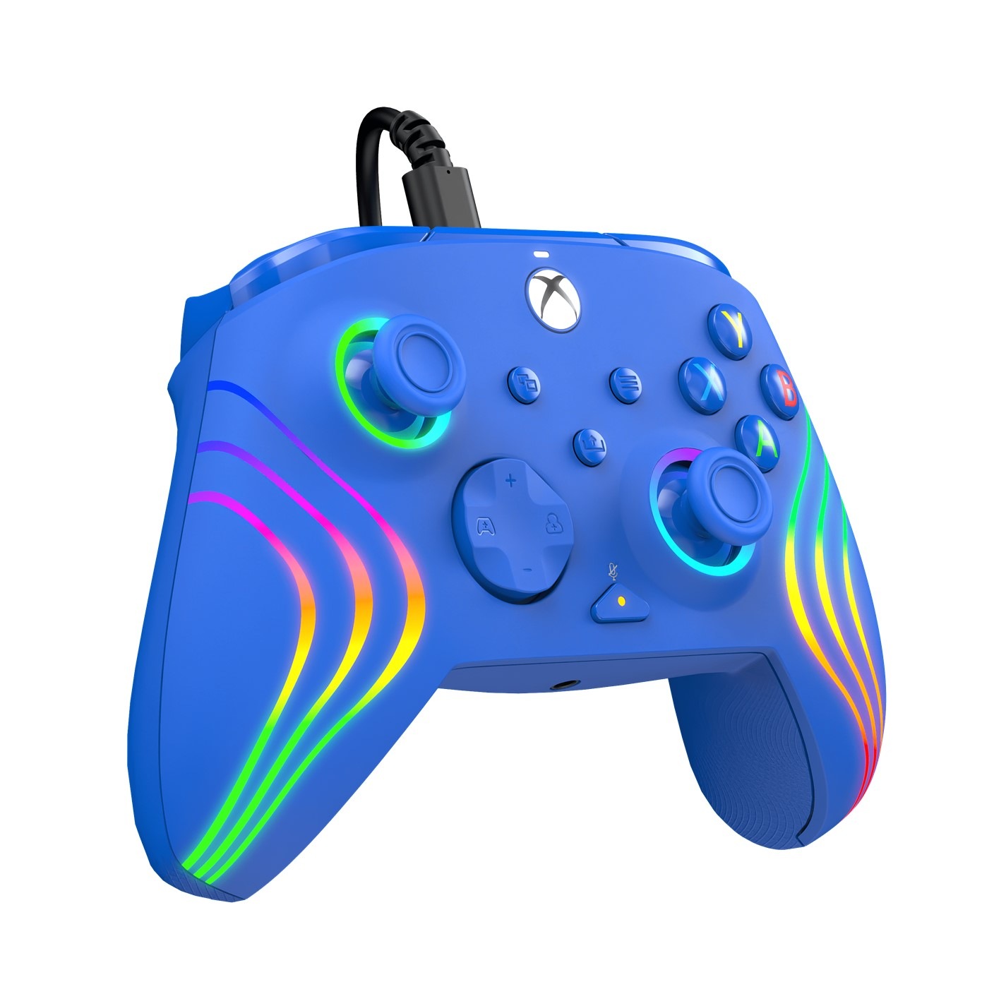 PDP Afterglow Wave Wired Xbox Controller - albastru