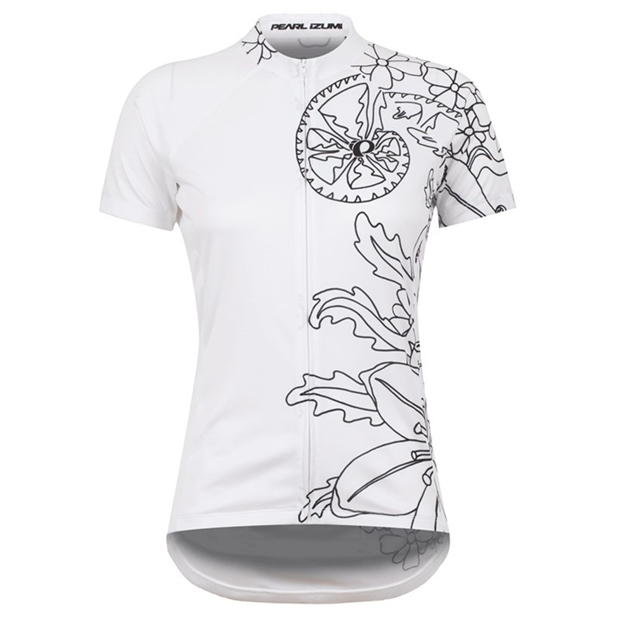 Pearl Izumi clasic Jersey alb linear