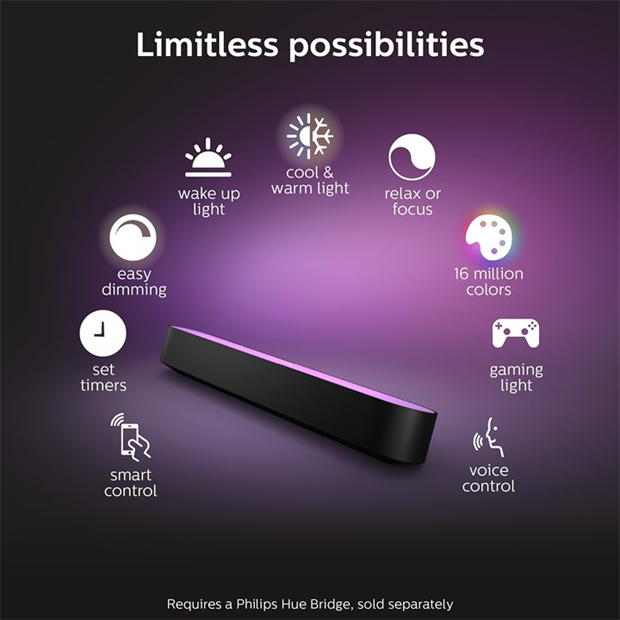 Philips Hue Ambiance Smart Light Bar Double .