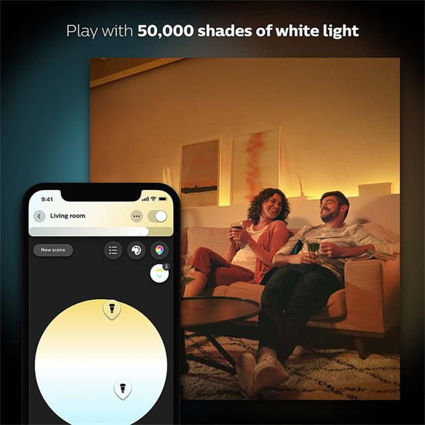 Philips Hue Philips Hue alb Ambiance 8W B22 2P multicolor format and universal