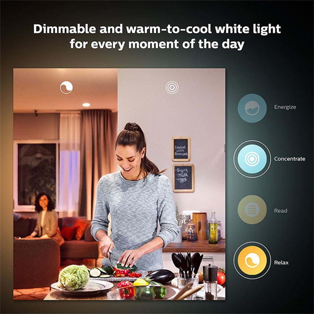 Philips Hue Philips Hue alb Ambiance 8W B22 2P multicolor format and universal