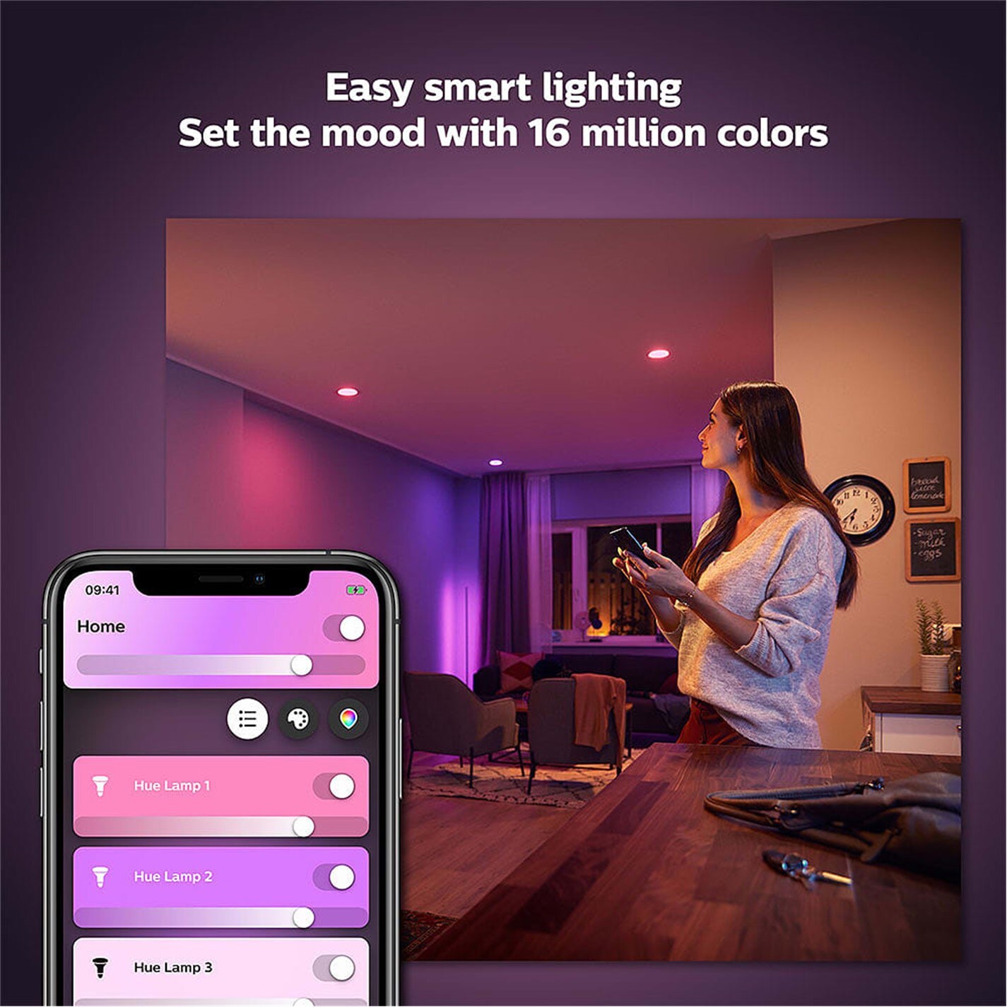 Philips Hue Philips HueWCA 9W A60 E27 2P UK