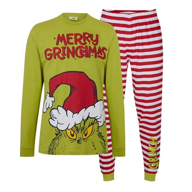 Pijamale Family Craciun Grinch pentru Femei cu personaje