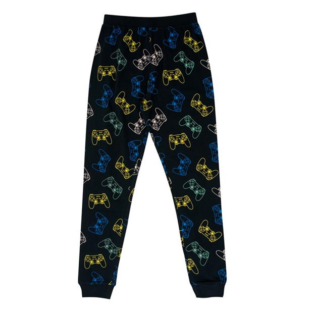 Pijamale Firetrap Gaming pentru baieti negru