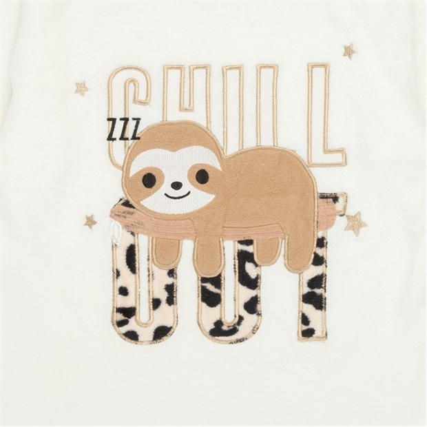 Pijamale Miso Sloth pentru fete crem