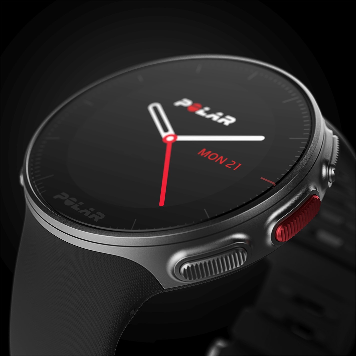 Polar Vantage V Multisport Smartwatch gri and negru